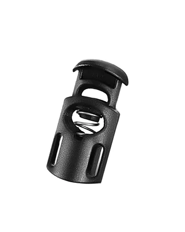 Plastic Cord Lock 45Pcs  Single Hole/Double Hole Cord Stopper  Spring Cord Toggle for Drawstrings/Paracord/Shoelaces  Black Elastic Cord Adjuster by Double Elite Mixed 45 pcs - Double Elite Plastic Cord Lock 45Pcs cylinder, Single Hole Cord Stopper,Toggle for Drawstrings