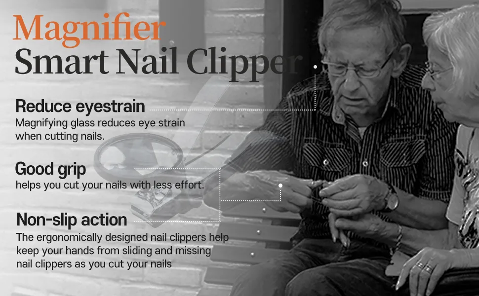 Made in Korea ROYAL Smart Nail Clipper with Multi-Features SMC-1 (Magnifier) Magnifier Black - smart nail clipper