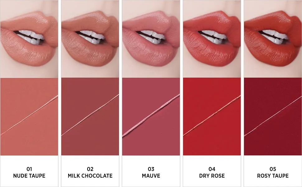 UNICORN GLOW COLOR LIPS 8 RUBY  0.12 oz. / 3.5 g  Semi Matte Lipstick  Vivid Color  Nourishes  Protects Lips 08 RUBY - UNICORN GLOW Color Lips