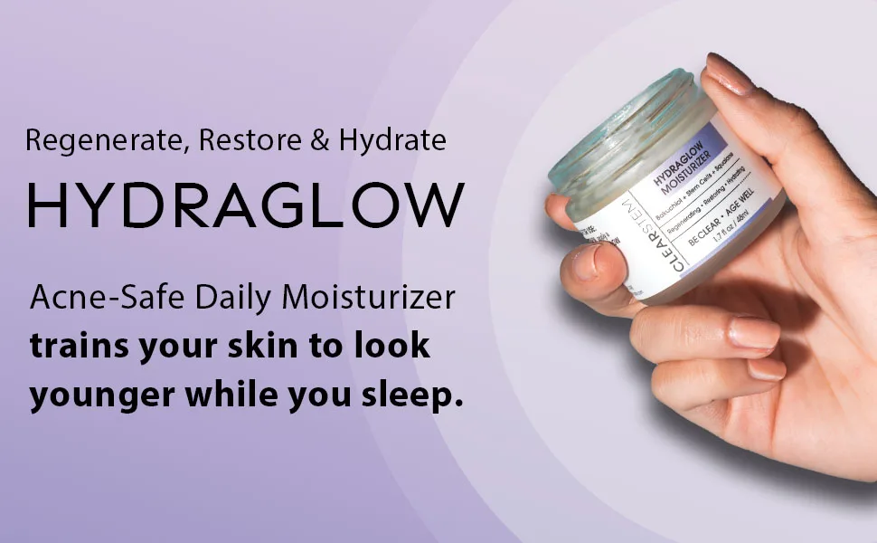 CLEARstem HYDRAGLOW Anti-Aging Stem Cell Moisturizer with Bakuchiol  1.7 Oz - Clearstem Hydraglow