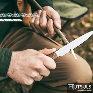 Hutsuls Leather Strop Block with Compound - Get Razor-Sharp Edges with Knife Strop Kit  Easy to Use Quality Non-Slip Leather Stropping Block & Leather Honing Strop Step-by-Step Guide Included - Hutsuls ALL TYPES OF BLADES & KNIVES