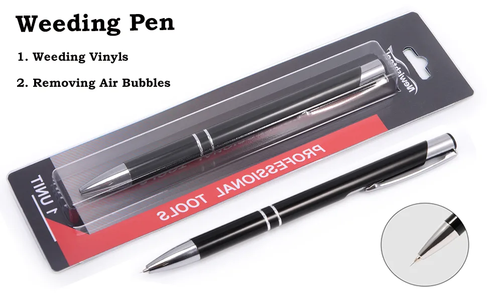2 Pcs Pin Pen Weeding Tool for Easy Weeding Vinyl  Quick Air Release Vinyl Weeding Pen  Retractable Weeding Pen Pin  Tint Tools Pen Pin Pinpen Weeding Tool - Weeding PEN