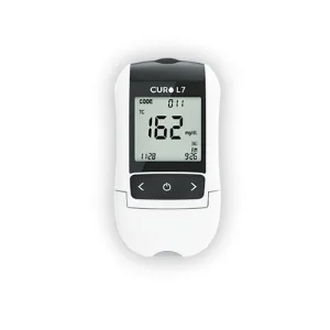 CURO-L7 Professional Grade Blood Cholesterol Testing with Home KIT - All-in-One Test Device, Test Strips 5ea, Lancets, and EziTube Rod Included - product information 3