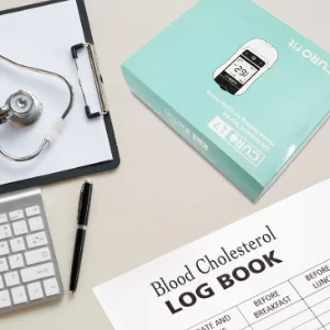 CURO-L7 Professional Grade Blood Cholesterol Testing with Home KIT - All-in-One Test Device, Test Strips 5ea, Lancets, and EziTube Rod Included - product information 8