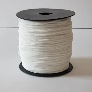 AMAZING UNIVERSE 110 Yard 1/8 Inch Elastic Strap Earloop Cord Round Ear Tie Rope Handmade String Stretchy Rope for Crafts DIY Sewing White(3mm) White 3mm - white elastic