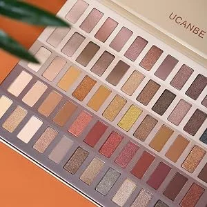 UCANBE Luxury Gathering Neutral Eyeshadow Makeup Palette  Naked Shimmer Matte Metallic Glitter Subtle Eyes Shadow High Pigmented Nudes Creamy Smokey Pallet Set (Neutral Shades) - luxury gathering 02
