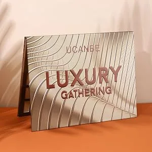 UCANBE Luxury Gathering Neutral Eyeshadow Makeup Palette  Naked Shimmer Matte Metallic Glitter Subtle Eyes Shadow High Pigmented Nudes Creamy Smokey Pallet Set (Neutral Shades) - luxury gathering