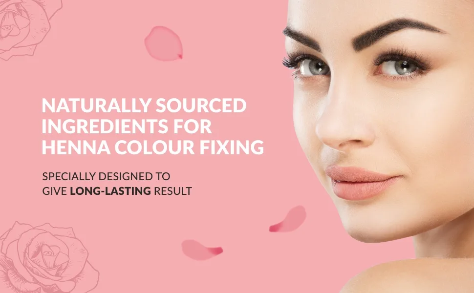 MINA Rose Water Henna Fixing Solution For Eyebrow Tint| Calming & Soothing for All Skin Types | Natural  Refreshing Rose Water 200Ml - rose water