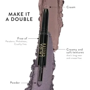 LAURA GELLER NEW YORK Make It A Double Dual-Ended Eyeshadow - Absinthe - Cream Eyeshadow Stick + Matching Powder Eyeshadow - Crease-Proof & Smudge-Proof - Make It A Double Benefits