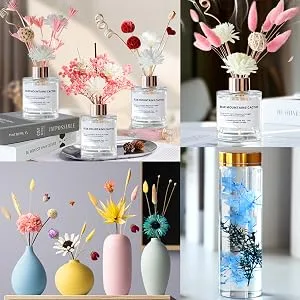 Vignee Real Dried Pressed Leaf Flowers-Multiple Colorful Pressed Flowers Daisies for Craft Resin Jewelry Making Art Craft DIY(Violet) - Pressed Flowers