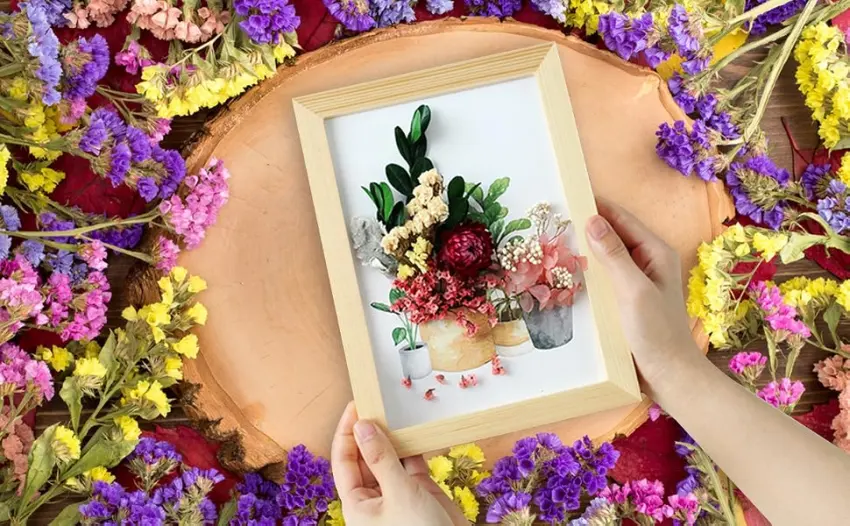 Vignee Real Dried Pressed Leaf Flowers-Multiple Colorful Pressed Flowers Daisies for Craft Resin Jewelry Making Art Craft DIY(Violet) - Real Dried Pressed Flowers