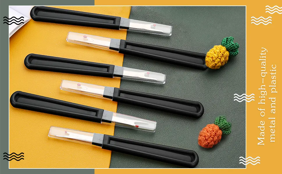 6 PCS Seam Ripper Set  Ergonomic Grip Seam Ripper for Sewing Crafting and Removing Embroidery Hems and Seams - seam ripper