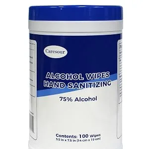 Caresour Advanced 75% Alcohol Hand Sanitizer Wipes  4 Tubs of 100 (400 Wipes) - product information 4