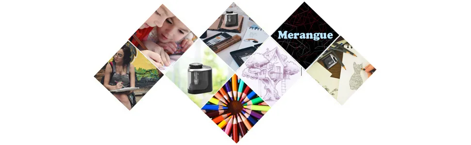 Pencil Sharpener Electric Pencil Sharpeners  Portable Pencil Sharpener Kids  Blade to Fast Sharpen  Suitable for No.2/Colored Pencils(6-8mm)/School Pencil Sharpener/Classroom/Office/Home (Black) - product information 1