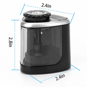 Pencil Sharpener Electric Pencil Sharpeners  Portable Pencil Sharpener Kids  Blade to Fast Sharpen  Suitable for No.2/Colored Pencils(6-8mm)/School Pencil Sharpener/Classroom/Office/Home (Black) - product information 8