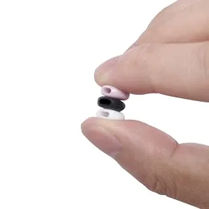 SENHAI 300Pcs Adjustment Cord Locks  Silicone Toggles Anti-Slip Buckle for Elastic Cord Drawstrings Lanyard Ear Rope Hat Accessories (Black  White  Pink) - 300Pcs Adjustment Cord Locks