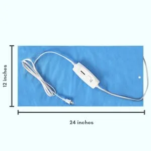 Heating Pad with Three Heat Settings W/No Auto Shut Off/12 X 24 - heating pad