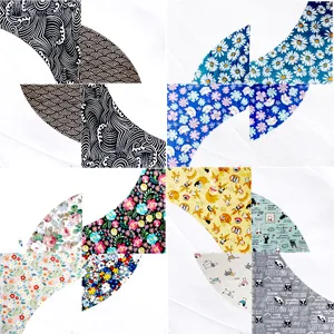 Precut Fabrics for Quilting no Repeat Design Printed Floral Cotton Fabric for Patchwork Squares Bundles for Craft DIY /45pcs 8 x 8 Print/45pcs 8*8 - product information 6