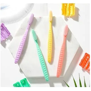 WANGTA Toothbrush 4pcs  Twice as Wide as Regular Brush Head  Wide Toothbrush  Long Brush Head  More Comfortable and Easier Brushing (White Brush) - option4