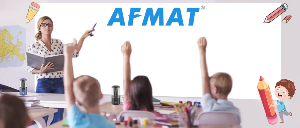 AFMAT Electric Pencil Sharpener for Colored Pencils  Auto Stop  Super Sharp & Fast  Electric Pencil Sharpener Plug in for 6-12mm No.2/Office/Home-Black - product information 1