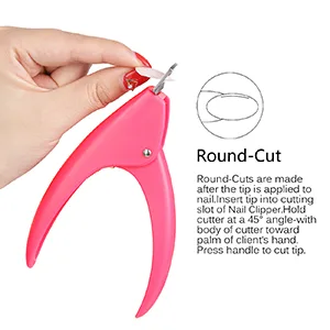 Dr.nail Acrylic Nail Cutter False Nails Clipper Adjustable Fake Nail Clippers Nail Tip Trimmer for Artificial Nail Art Manicure Tools Clip Tool (Light Purple)  - R-CUT