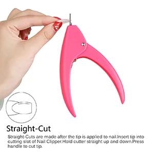Dr.nail Acrylic Nail Cutter False Nails Clipper Adjustable Fake Nail Clippers Nail Tip Trimmer for Artificial Nail Art Manicure Tools Clip Tool (Light Purple)  - S-CUT