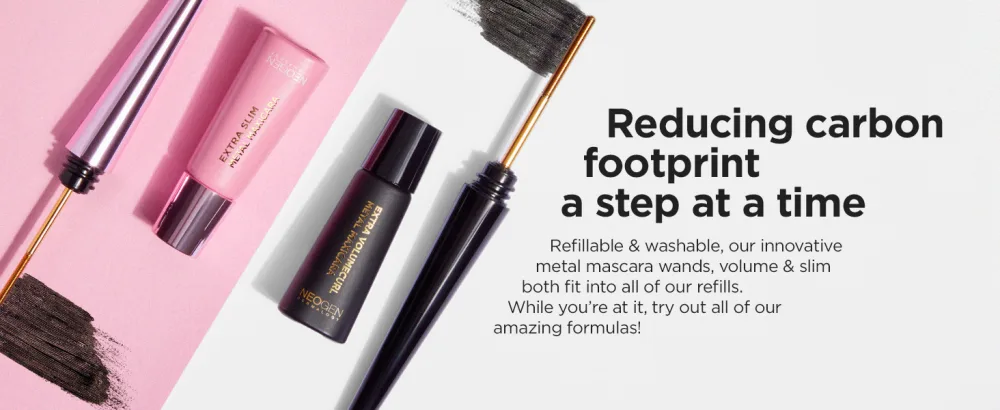 NEOGEN DERMALOGY Innovative Sensational Hygienic Washable Extra Slim Metal Mascara (Volume  Black) - reducing carbon footprint, refillable washable mascara