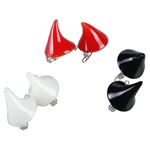 BinaryABC Halloween Devil Horn Hair Clips Hairpins Barrette Halloween Cosplay Costume Party Accessories 6Pcs - Halloween Devil Horn Hair Clips Hairpins Barrette