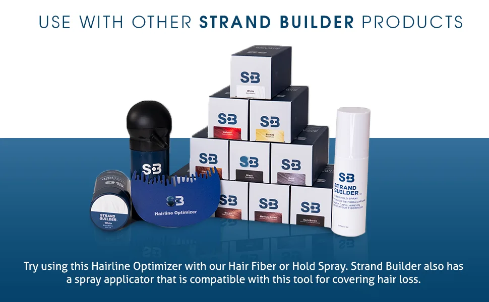Strand Builder Hairline Optimizer for Thinning Hair  Hair Loss Products Tool for Guiding Hair Fiber Spray - Strand Builder Hair Line Optimizer (B08GL3QXXB)