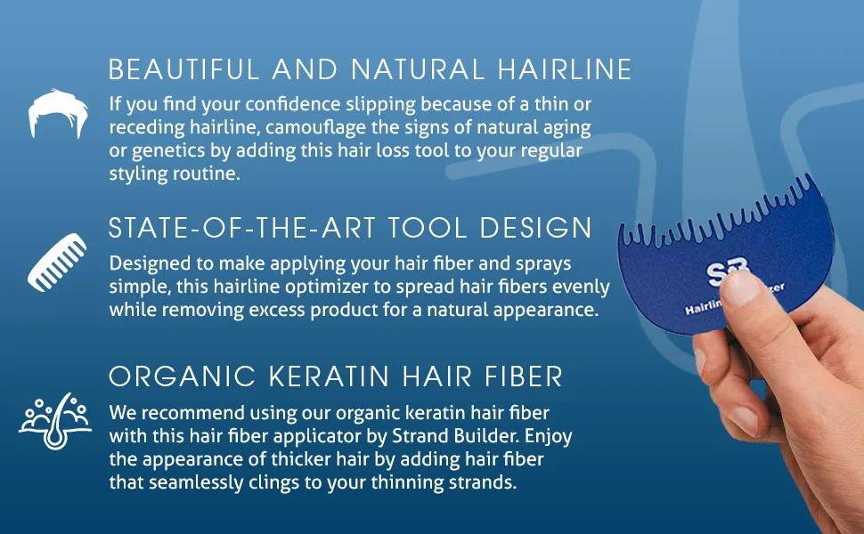 Strand Builder Hairline Optimizer for Thinning Hair  Hair Loss Products Tool for Guiding Hair Fiber Spray - Strand Builder Hair Line Optimizer (B08GL3QXXB)