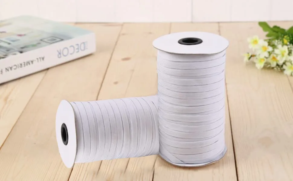 Elastic for Sewing Masks Stretchy Elastic String for Masks Sewing Craft DIY  Premium Quality  Soft Material  Round Elastic Cord for mask (5MM185Yards) - Elastic Bands for Sewing