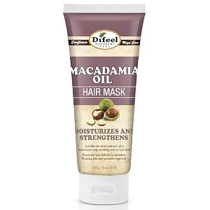 Difeel Peppermint Oil Hair Mask 8 oz. - Deep Conditioning Hair Treatment Mask - Macadamia