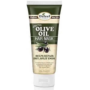 Difeel Peppermint Oil Hair Mask 8 oz. - Deep Conditioning Hair Treatment Mask - Olive