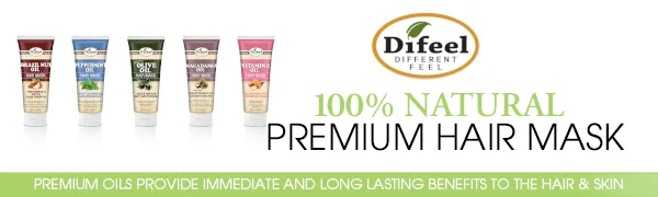 Difeel Peppermint Oil Hair Mask 8 oz. - Deep Conditioning Hair Treatment Mask - qwerr