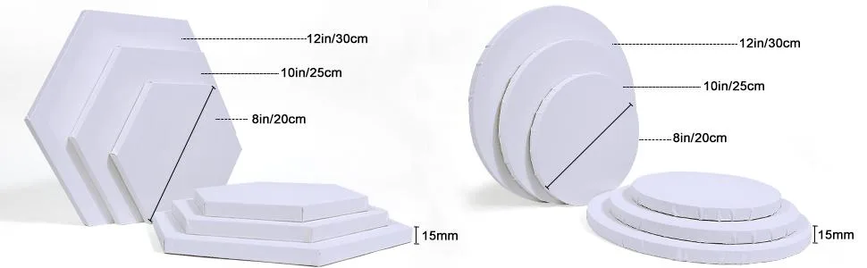 Painting Canvas Panel Boards  Heart-Shaped Artist Canvas Boards  6Pcs/Set Cotton Stretched Primed Blank Canvas Panels for Students Artist Hobby Painters Beginners - product information 5
