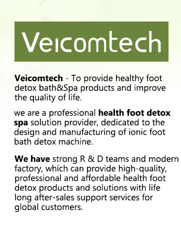 veicomtech Ionic Foot Bath Detox Machine  Detox Foot Spa with Wrist Strap  Far Infrared Waistbelt and Array for Home Use  Salon Beauty Club 8 Piece Set - foot detox machine