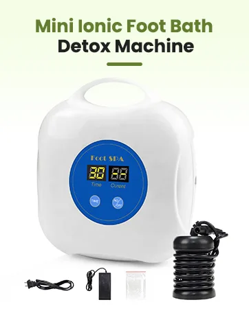 veicomtech Ionic Foot Bath Detox Machine  Detox Foot Spa with Wrist Strap  Far Infrared Waistbelt and Array for Home Use  Salon Beauty Club 8 Piece Set - foot detox machine