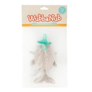 WubbaNub Infant Pacifier - Marnie Narwhal - Narwhal polybag package