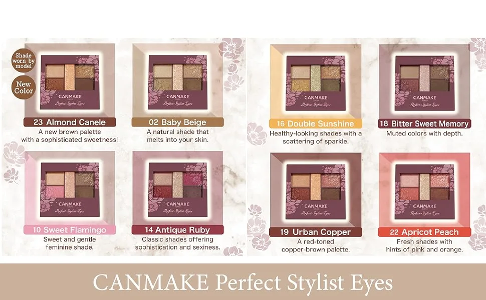 CANMAKE PERFECT STYLIST EYES 18 Bitter Sweet Memory - product information 3