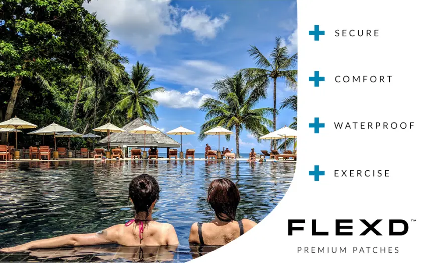 Flexd - G6 Adhesive Patches Waterproof - G6 Accessories - Durable G6 Overpatch - CGM Patches (30Pcs) - Tan - dexcom g6 adhesive patches