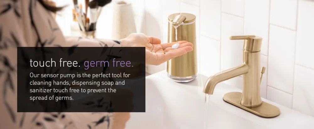 simplehuman 10 oz. Touch-Free Foam Sensor Pump Mandarin Orange Refillable Cartridge  Brushed Stainless Steel Soap Dispenser  2022 Model Brushed 2022 Model - foam sensor pump