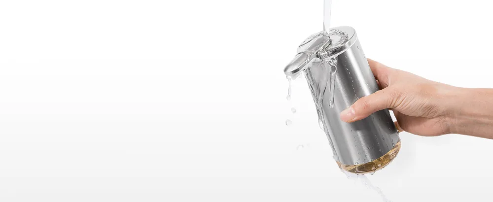simplehuman 10 oz. Touch-Free Foam Sensor Pump Mandarin Orange Refillable Cartridge  Brushed Stainless Steel Soap Dispenser  2022 Model Brushed 2022 Model - waterproof sensor pump