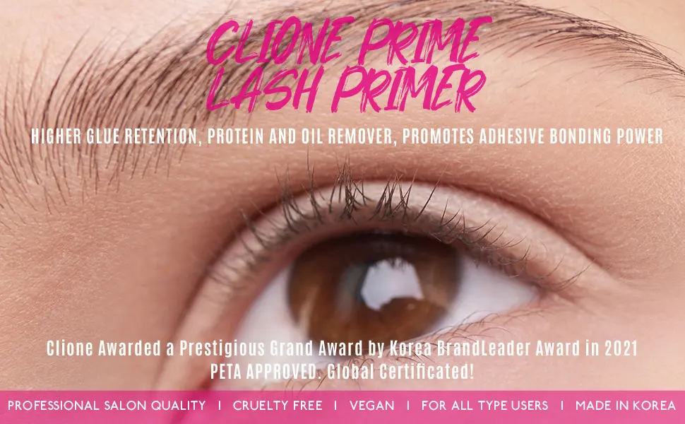 CLIONE PRIME Lash Primer For Eyelash Extensions - Clear Lash Cleanser  0.5 Fl Oz - product information 1