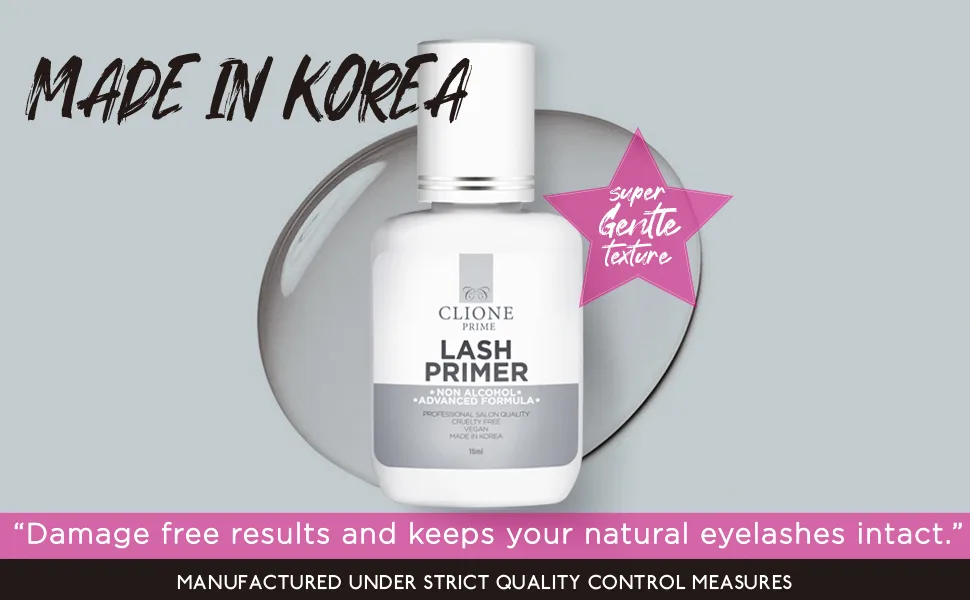 CLIONE PRIME Lash Primer For Eyelash Extensions - Clear Lash Cleanser  0.5 Fl Oz - product information 2