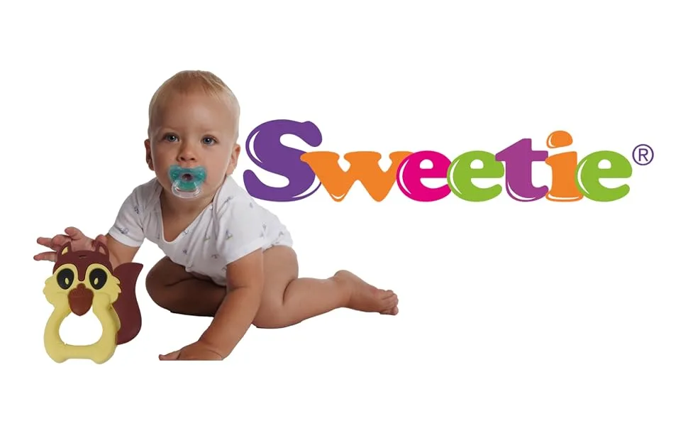 Sweetie TR032 Teether Teething Squirrel Toys Silicone Teething for Babies Silicone for Baby Teething (Pink) - product information 5