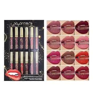 UCANBE 12Pcs/Set Velvet Matte Liquid Lipstick Makeup Classic Waterproof Long Lasting Smooth Soft Reach Colors Full Lips Gloss For Women Gift Set A - product information 2