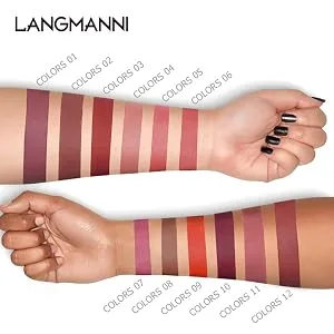UCANBE 12Pcs/Set Velvet Matte Liquid Lipstick Makeup Classic Waterproof Long Lasting Smooth Soft Reach Colors Full Lips Gloss For Women Gift Set A - Rich Color