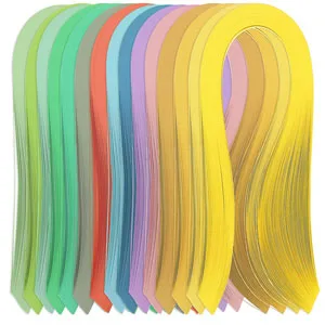 35 Colors 4200 Strips Paper Quilling Strips Set Width 5mm Length 54cm Quilling Art Strips for DIY Craft - quilling