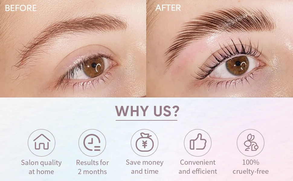 Libeauty Brow Lamination Kit Lash Lift Kit Lasting 8 Weeks Sachet Disposable Upgraded Version Curling Perming Wave Lotion & Liquid Set Home Perm Kit - eyelash lamination kit