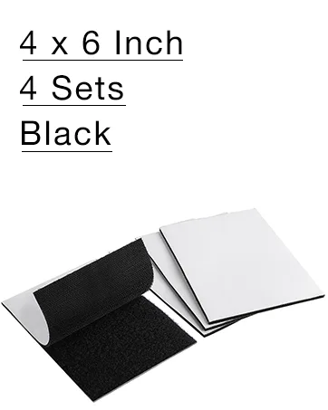 Hook Loop Strips with Adhesive - Melsan Industrial Strength Sticky Back Fasteners Hook and Loop Tape for Mounting  Hanging  or Organizing Items Indoors or Outdoors | Black  12 Pairs 1x7 Inch - sticky velcro strips